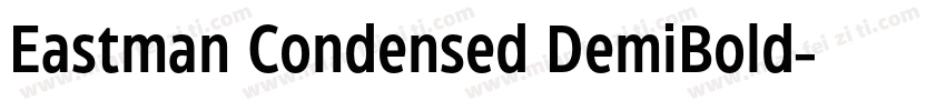 Eastman Condensed DemiBold字体转换